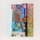 Puzzle Personnalisez la MIAMI BEACH Vintage Art déco (Vertical)