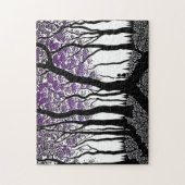 Puzzle Personne cachée dans une forêt avec des Feuilles v (Vertical)