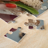 Puzzle Personne de nourriture drôle (Côté)