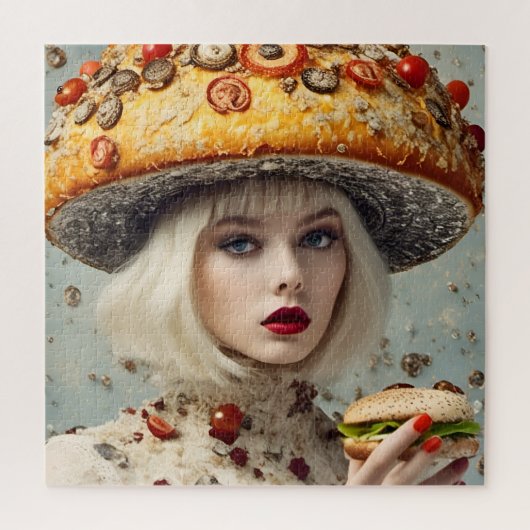 Puzzle Personne de nourriture drôle (Vertical)