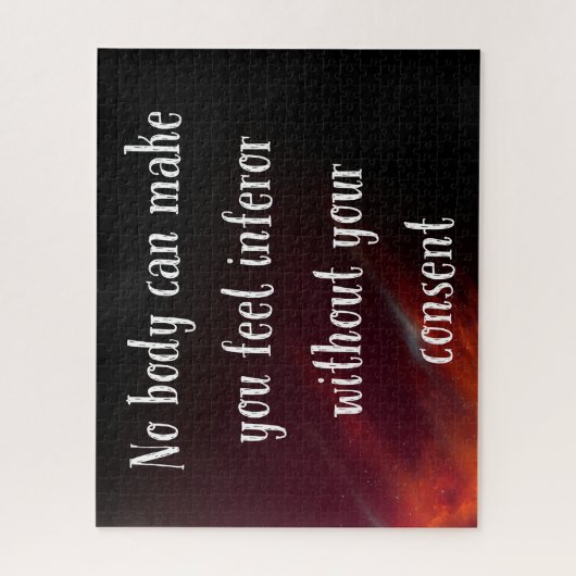 Puzzle Personne ne peut vous faire sentir inféroce (Vertical)