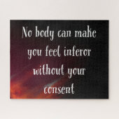 Puzzle Personne ne peut vous faire sentir inféroce (Horizontal)