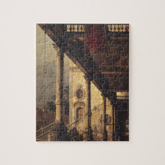 Puzzle Perspective avec un portique par Canaletto (Vertical)