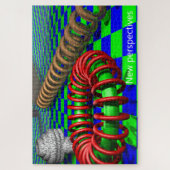 Puzzle Perspective géométrique Illusion Art moderne (Vertical)