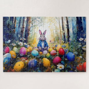 Puzzle Peter Lapin de Pâques avec Oeufs de Pâques