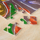 Puzzle Peter Max aquarelle colorée Vase avec fleurs (Côté)