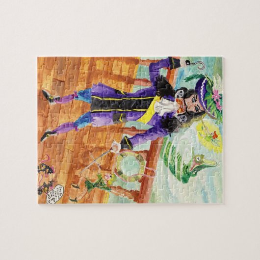 Puzzle Peter Pan prend capitaine Hook (Horizontal)
