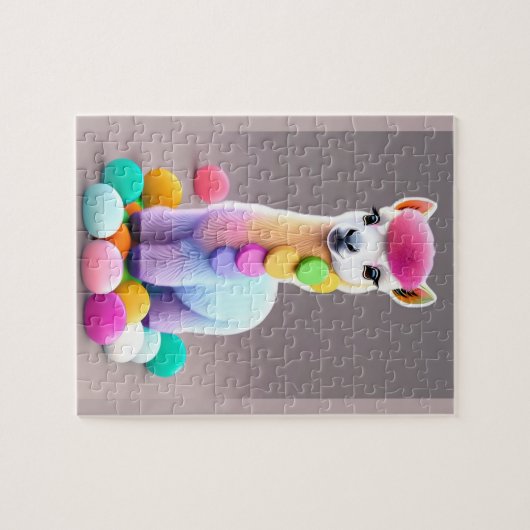 Puzzle Petit Alpaca coloré (Horizontal)