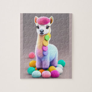 Puzzle Petit Alpaca coloré