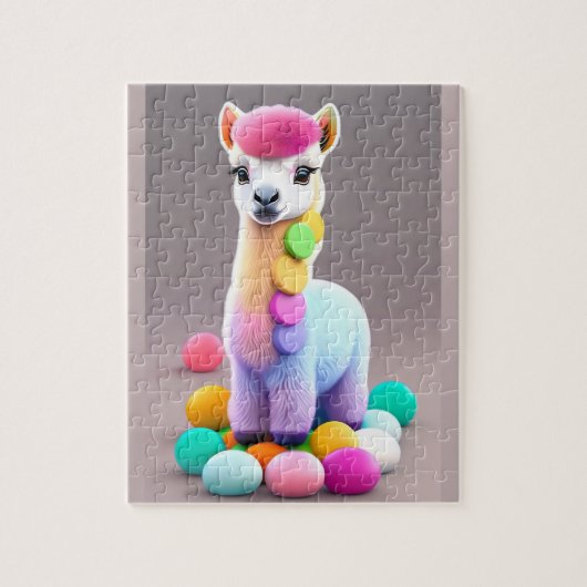 Puzzle Petit Alpaca coloré (Vertical)