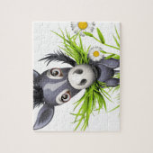 Puzzle Petit âne gris brun (Vertical)