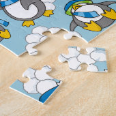 Puzzle Petit arrière - plan de pingouins (Côté)