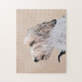 Puzzle Petit Basset Griffon Vendéen Peinture - Chien Art (Vertical)