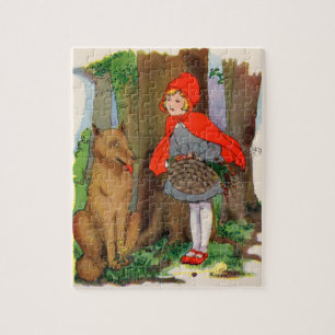 Puzzle Petit chaperon rouge et loup