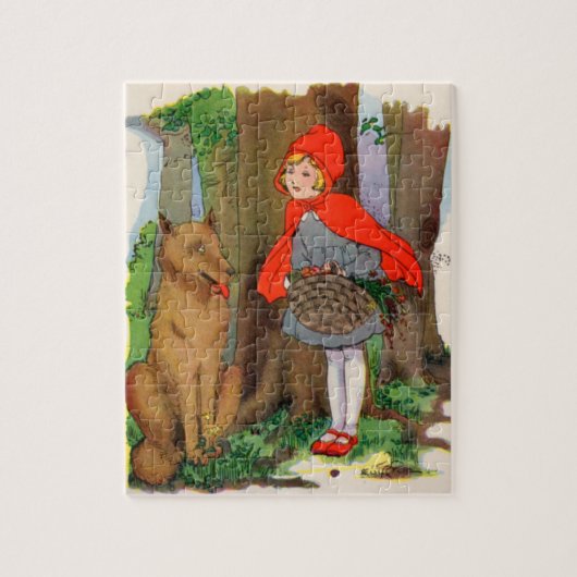 Puzzle Petit chaperon rouge et loup (Vertical)