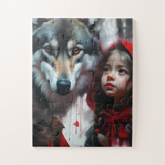 Puzzle Petit chaperon rouge et loup (Vertical)