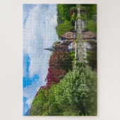 Puzzle Petit château près du lac à Bruges, Belgique (Vertical)