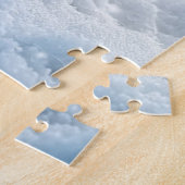 Puzzle Petit chaton blanc dans Noël de neige (Côté)