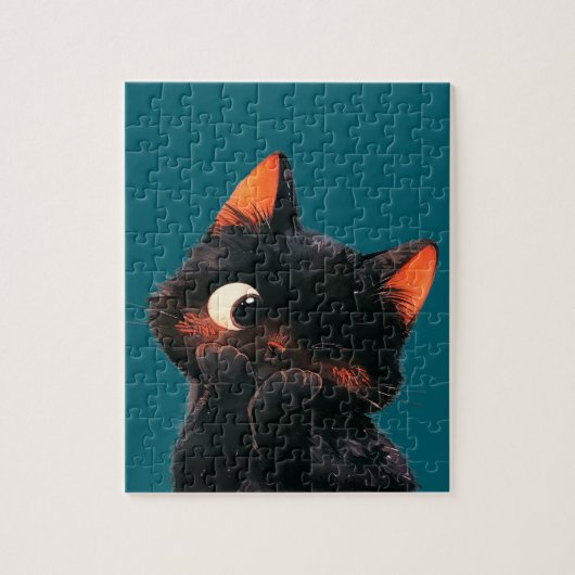 Puzzle Petit Chaton Noir Petit Chaton (Vertical)