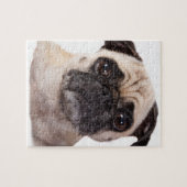 Puzzle petit chien mignon de carlin (Horizontal)