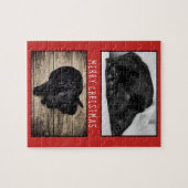 Puzzle Petit Chien rouge Chien 2 Collage photo Noël (Horizontal)