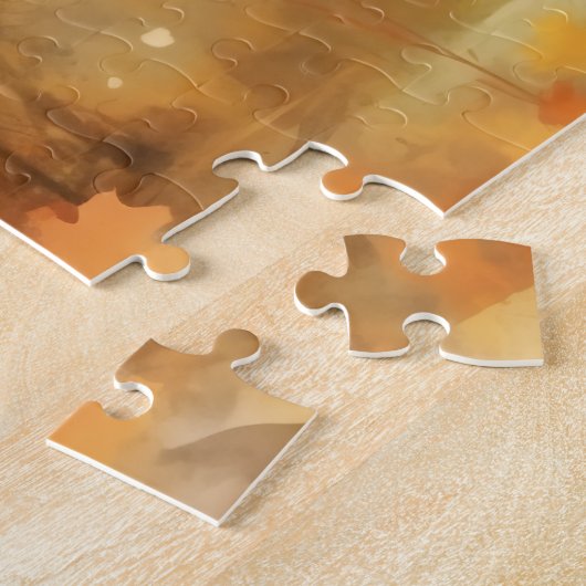 Puzzle Petit Chien Schnauzer mignon/Automne/Automne/Autom (Côté)