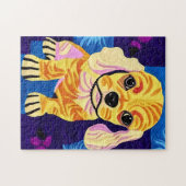 Puzzle Petit Cocker Spaniel Puppy Quilt Comme Design (Horizontal)