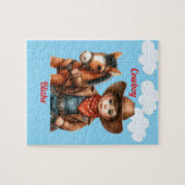Puzzle Petit cow-boy mignon avec cheval (Horizontal)