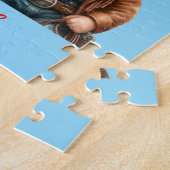 Puzzle Petit cow-boy mignon avec cheval (Côté)