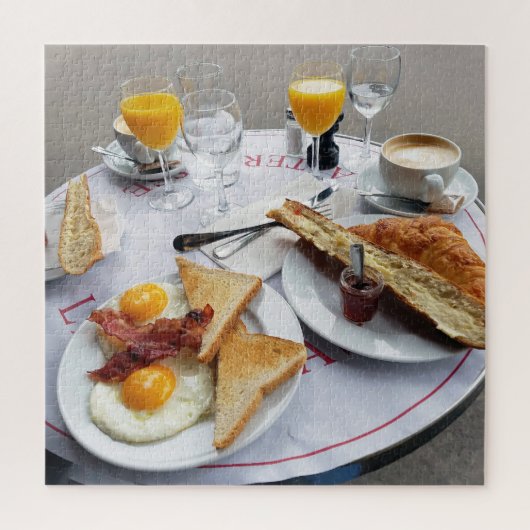 Puzzle Petit déjeuner à Paris France (Vertical)