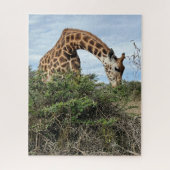 Puzzle Petit déjeuner avec une Giraffe (Vertical)