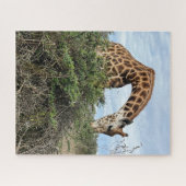 Puzzle Petit déjeuner avec une Giraffe (Horizontal)