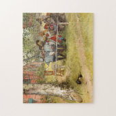 Puzzle Petit déjeuner sous le Big Birch, 1895 par Larsson (Vertical)