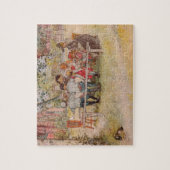 Puzzle Petit-déjeuner sous le big Birch par Carl Larsson (Vertical)