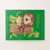 Puzzle Petit-fils Premier anniversaire mignon Lion Jigsaw (Horizontal)