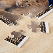 Puzzle Petit Garçon Hier Ami Aujourd'Hui-Lion Maman À Fil (Côté)