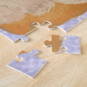 Puzzle Petit Hamster mignon tenant une fleur (Côté)