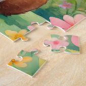 Puzzle Petit lapin brun joyeux 1, Pâques (Côté)