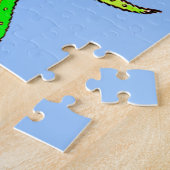 Puzzle petit lézard vert (Côté)