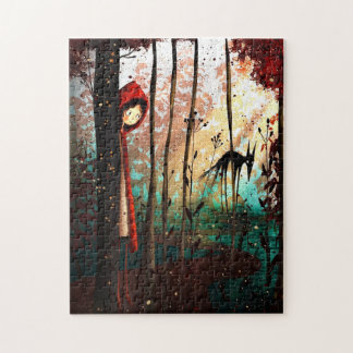 Puzzle Petit loup de conte de fées rouge