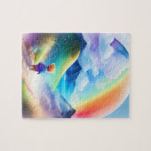 Puzzle Petit Monde d'Imaginaire coloré avec arc-en-ciel (Horizontal)