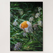 Puzzle Petit oiseau mignon sur plante (Vertical)