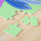 Puzzle Petit perroquet bleu (Côté)