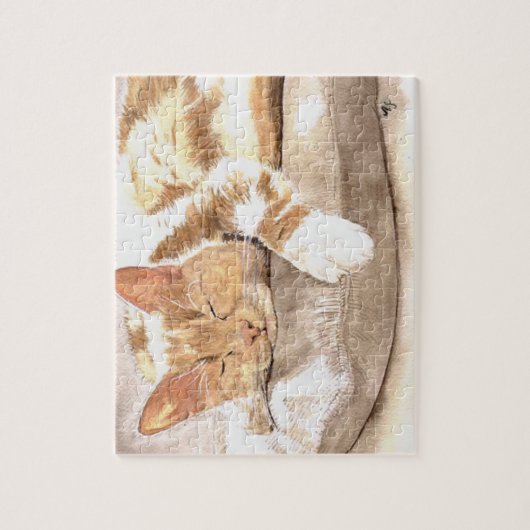Puzzle Petit somme de chat (Vertical)