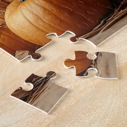 Puzzle Petit Souris Style Vintage Automne (Côté)