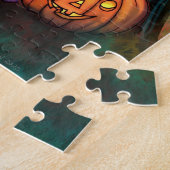 Puzzle Petit Vampire avec l'art d'Halloween de chat (Côté)