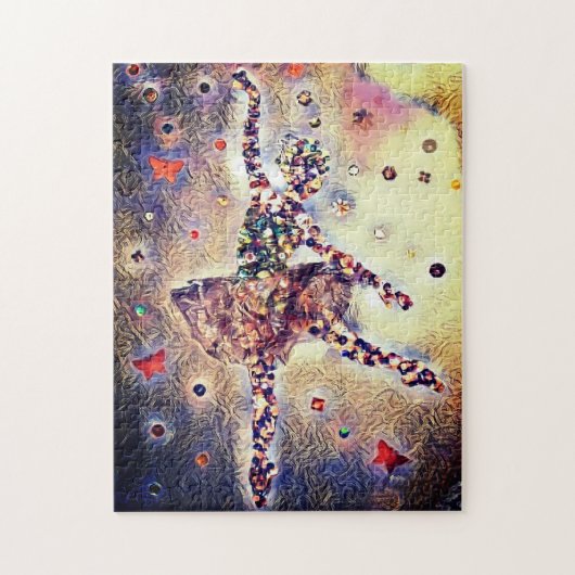 Puzzle Petite Ballerina Jolie danse Ballet Chaussures (Vertical)