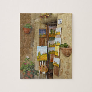 Puzzle Petite boutique avec des oeuvres d'art en vente su