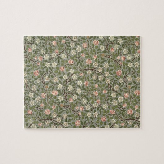 Puzzle Petite conception de papier peint de fleur rose et (Horizontal)