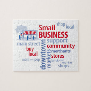 Puzzle Petite entreprise, Boutique locale, Acheter local